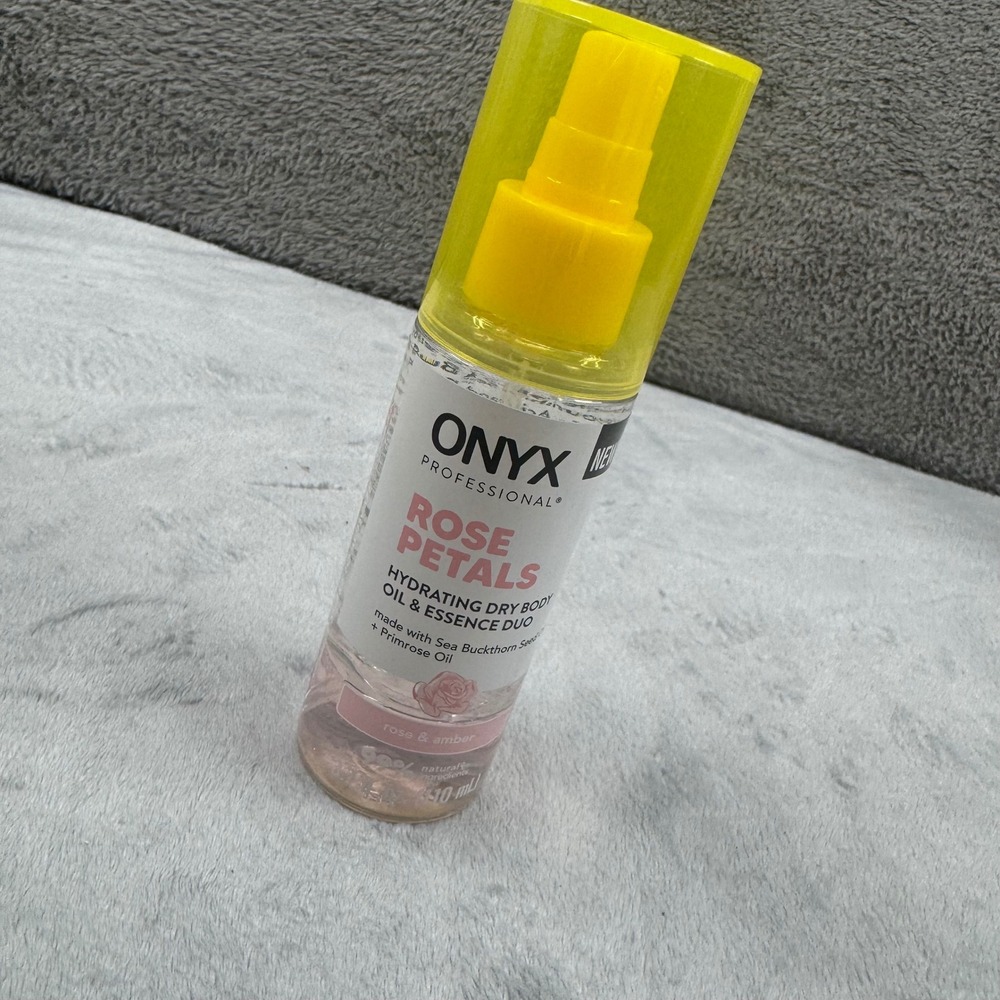 Onyx Professional Rose Petals Body Oil‎ & Essence Duo 3.7oz Pink New Hydrating